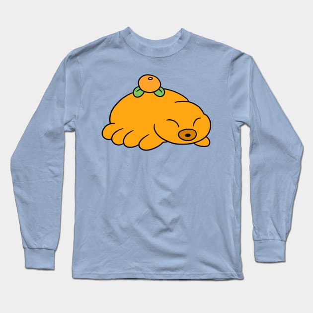 Orange Fruit Waterbear Long Sleeve T-Shirt by saradaboru